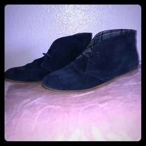 Lucky Brand Ashbee blue suede ankle boot shoes